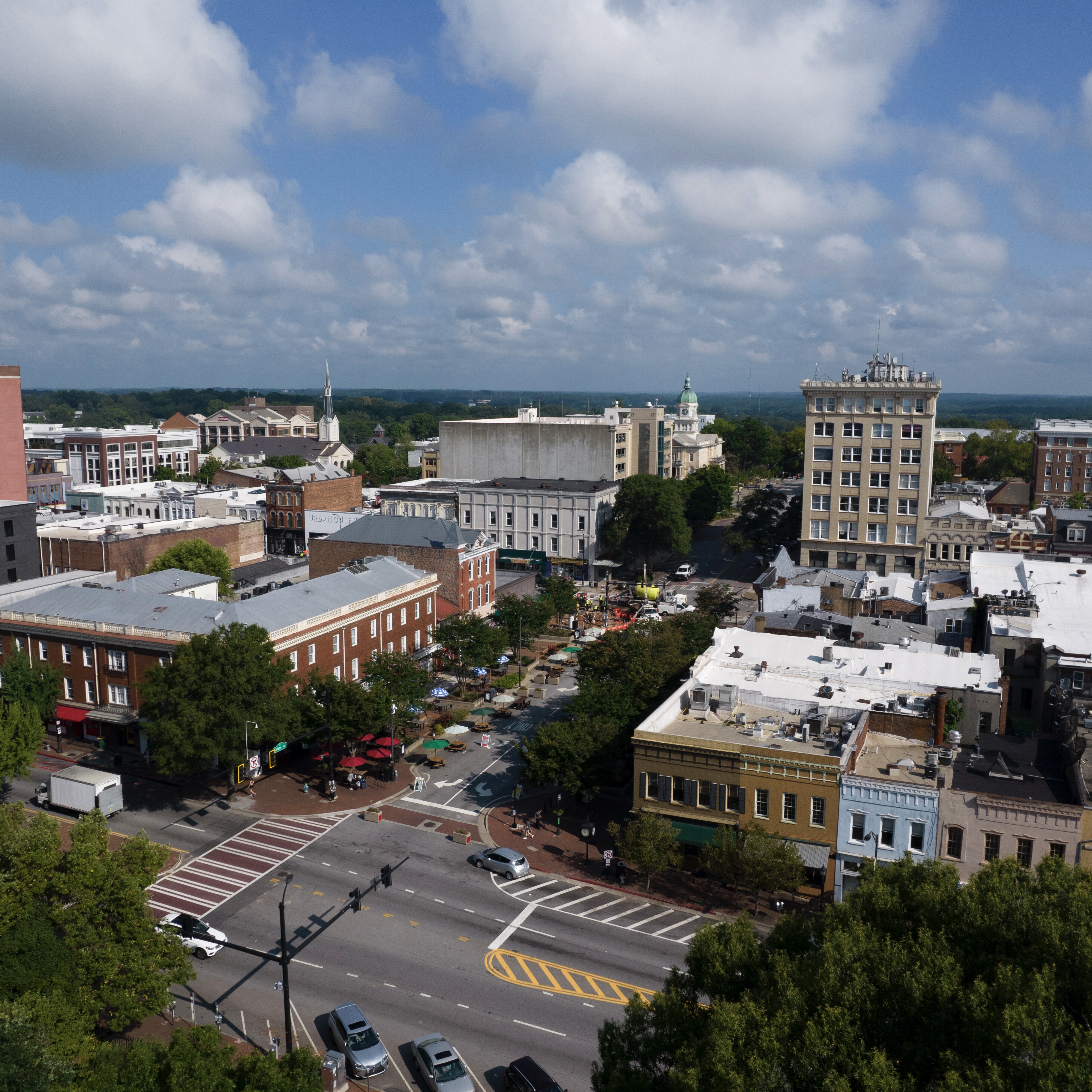 Downtown Athens - Aerial View